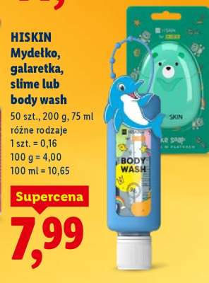 HISKIN Mydełko, galaretka, slime lub body wash