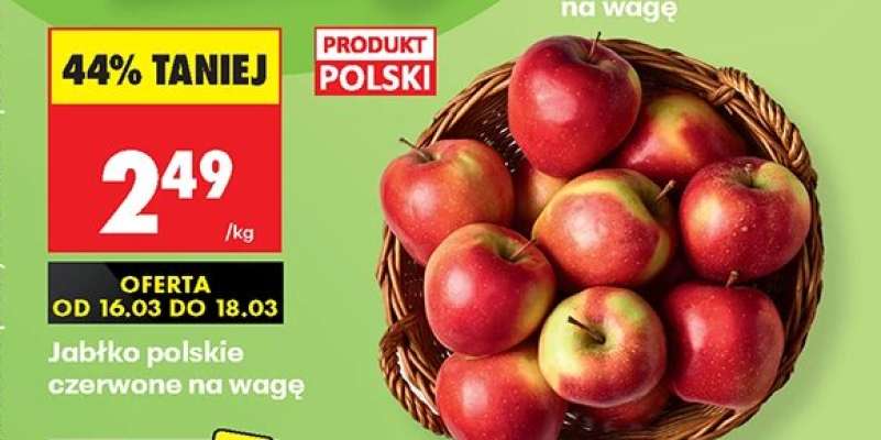 Jabłko polskie czerwone na wage