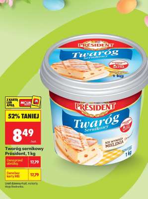 Twaróg sernikowy PRÉSIDENT 1 kg