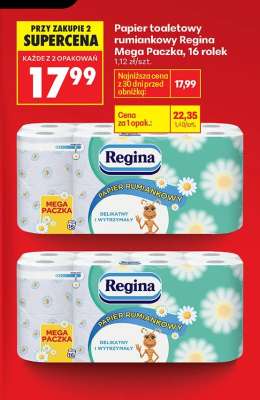 Papier toaletowy rumiankowy Regina Mega Paczka , 16 rolek