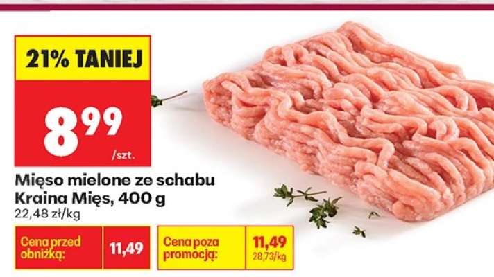Mięso mielone ze schabu Kraina Mięs 400 g