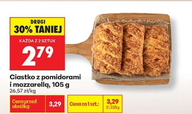 Ciastko z pomidorami i mozzarellą, 105 g