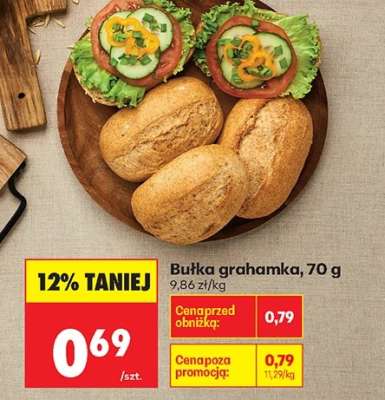bułka grahamka
 70 g