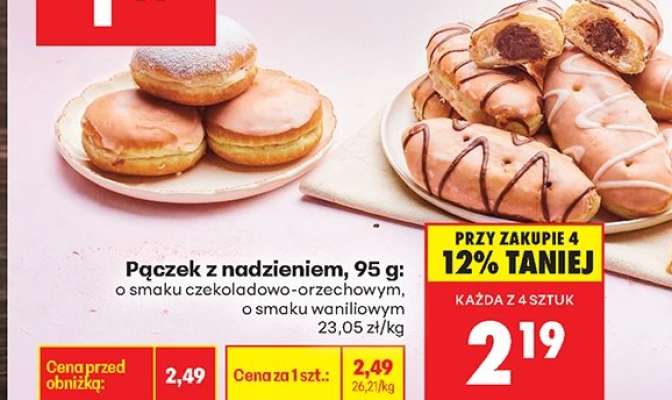 Pączek z nadzieniem, 95 g
