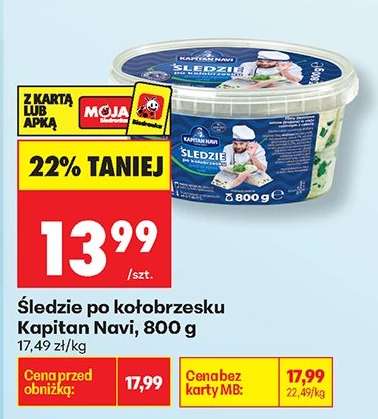 śledzie po kołobrzesku Kapitan Navi 800 g