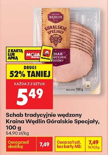 Schab tradycyjnie wędzony Kraina Wędlin Góralskie Specjały, 100 g