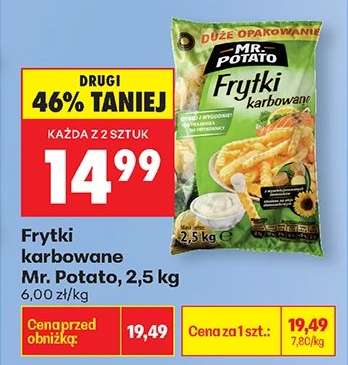 Frytki karbowane Mr. Potato 2,5 kg