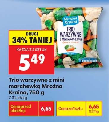 Trio warzywne z mini marchewką Mroźna Kraina 750 g