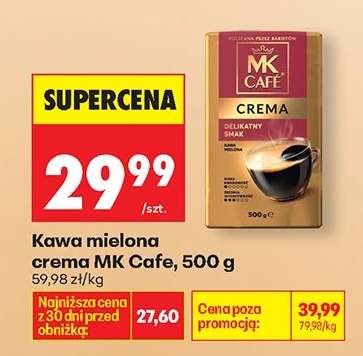 Kawa mielona crema MK Cafe, 500 g