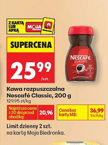 Kawa rozpuszczalna Nescafe Classic , 200 g