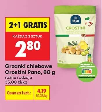 Grzanki chlebowe Crostini Pano, 80 g