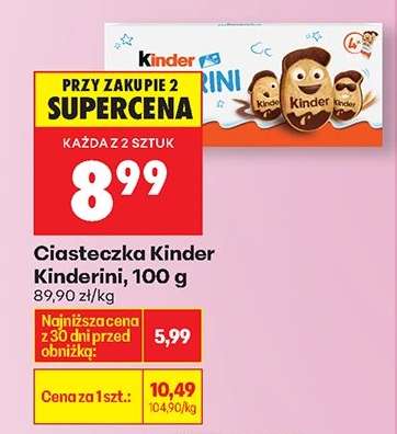 Ciasteczka Kinder Kinderini, 100 g