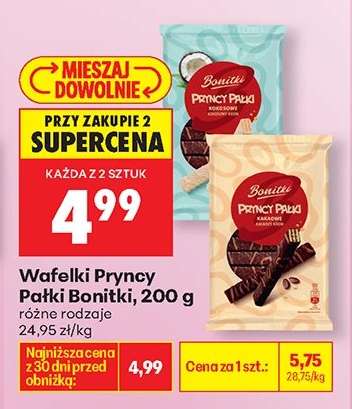 Wafelki Pryncy Pałki Bonitki, 200 g