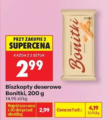 Biszkopty deserowe Bonitki, 200 g