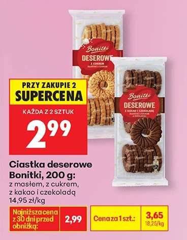 Ciastka deserowe Bonitki, 200 g