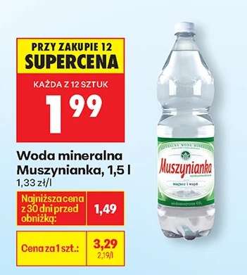 Woda mineralna Muszynianka, 1,5 l