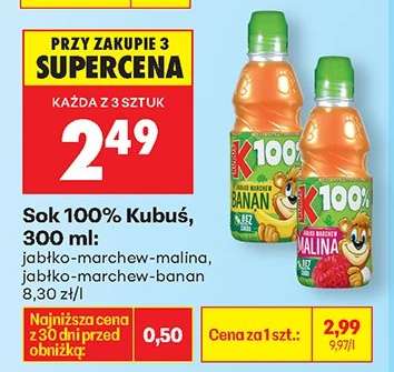 Sok 100% Kubuś, 300 ml