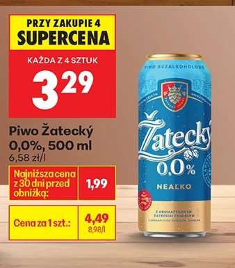 Piwo Żatecky 0,0%, 500 ml