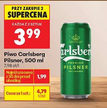 Piwo Carlsberg Pilsner, 500 ml