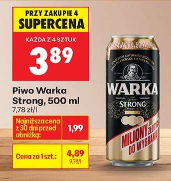 Piwo Warka Strong, 500 ml