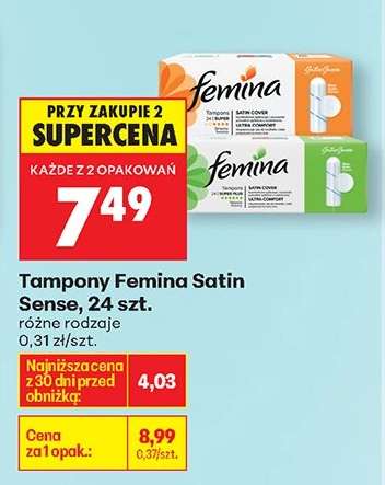 Tampony Femina Satin Sense, 24 szt.
