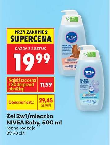 Żel 2w1 / mleczko NIVEA Baby, 500 ml