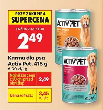 Karma dla psa Activ Pet, 415 g