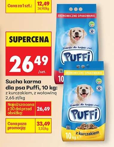 Sucha karma dla psa Puffi, 10 kg