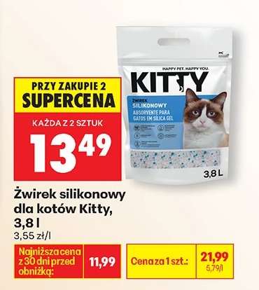 Żwirek silikonowy dla kotów Kitty, 3,8 l