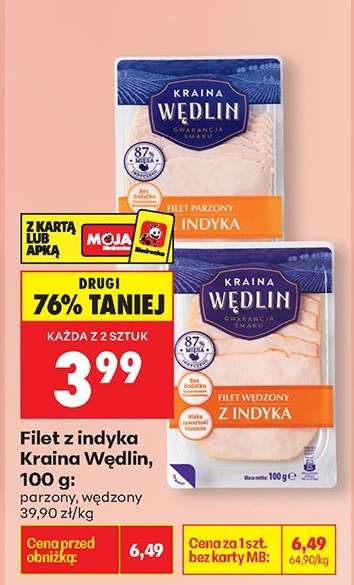 Filet z indyka Kraina Wędlin , 100 g