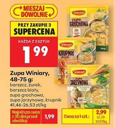 Zupa Winiary, 48-75 g