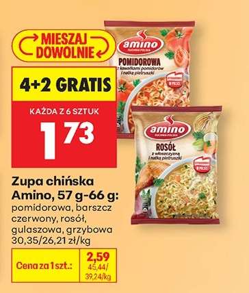 Zupa chińska Amino, 57 g-66 g