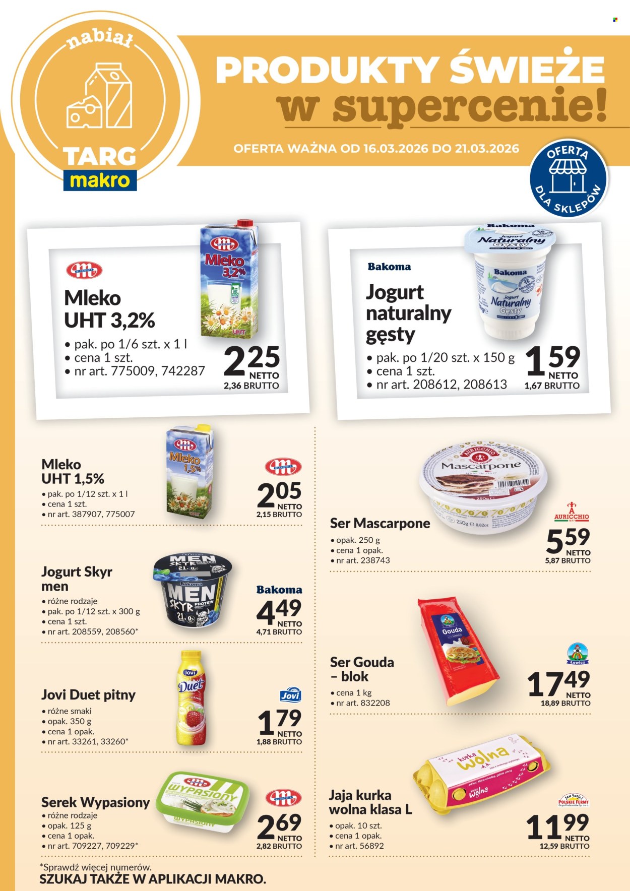 Gazetka Makro - 16.03.2026 - 21.03.2026. Strona 1