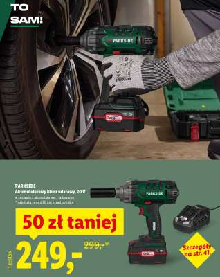 Parkside Akumulatorowy klucz udarowy 20 V