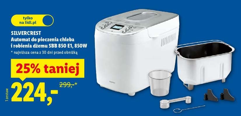 SILVERCREST Automat do pieczenia chleba i robienia dżemu SBB 850 E1, 850W