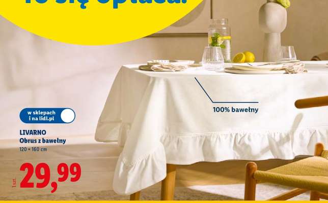 LIVARNO Obrus z bawełny