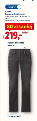 DIESEL Jeansy męskie z bawełną