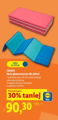 CRIVIT Mata gimnastyczna dla dzieci