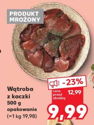 Wątroba z kaczki 500 g opakowanie