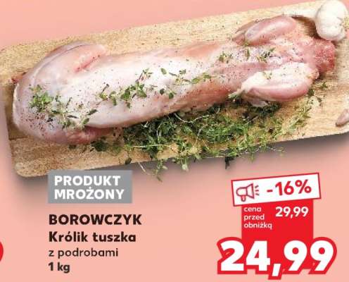 BOROWCZYK Królik tuszka z podrobami 1 kg
