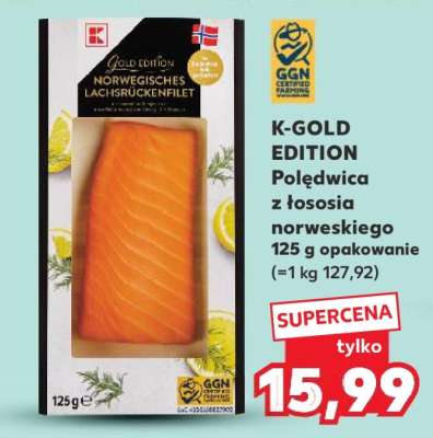 K-GOLD EDITION Polędwica z łososia norweskiego 125 g opakowanie