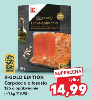 K-GOLD EDITION Carpaccio z łososia