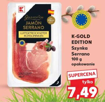 K-GOLD EDITION Szynka Serrano 100 g opakowanie