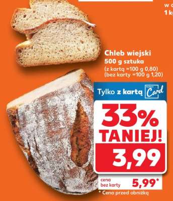 Chleb wiejski 500 g sztuka