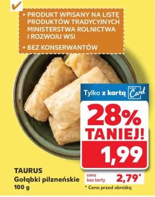 TAURUS Gołąbki pilzneńskie 100 g