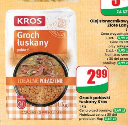 Groch połówki łuskany Kros
