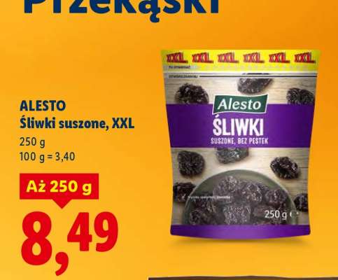 ALESTO Śliwki suszone, XXL