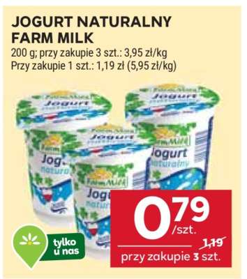 Jogurt naturalny Farm Milk