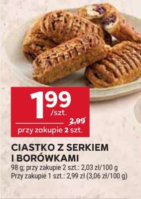 Ciastko z serkiem i borówkami