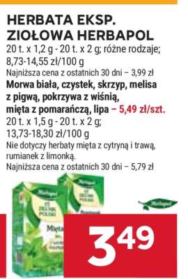 HERBATA EKSP. ZIOŁOWA HERBAPOL